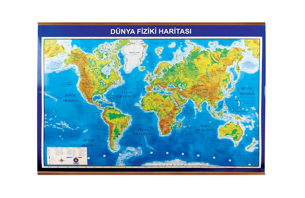 AT6004 DÜNYA FİZİKİ HARİTASI