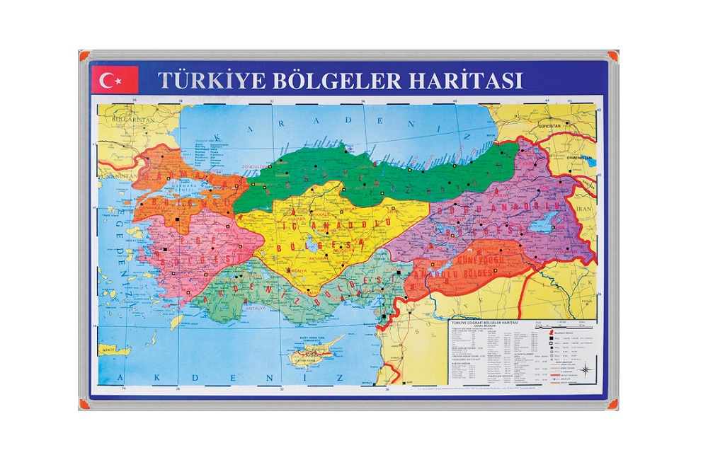 AT6005 TÜRKİYE BÖLGELER HARİTASI