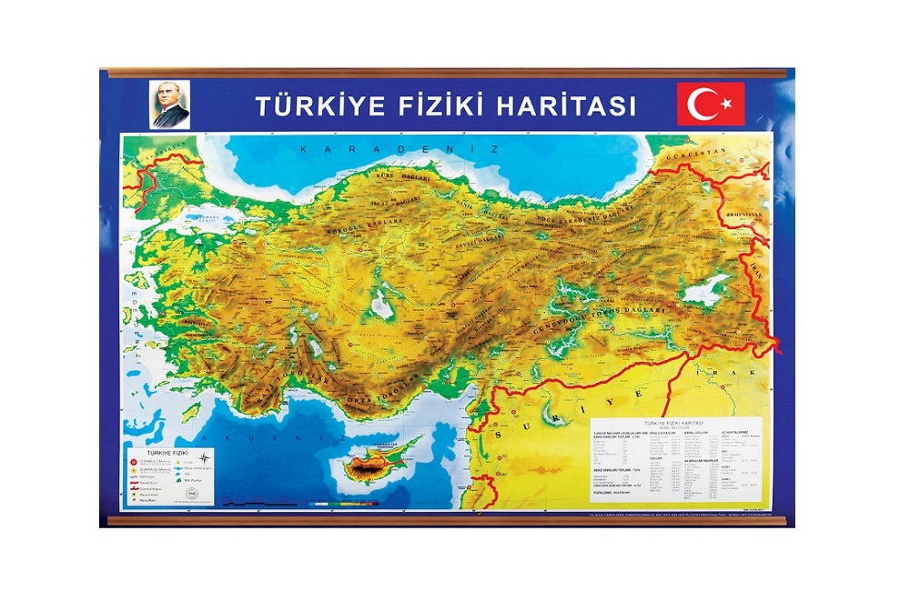 AT6006 TÜRKİYE FİZİKİ HARİTASI