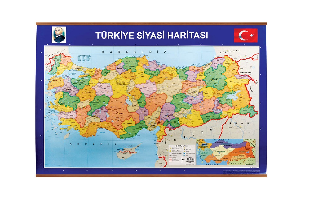 AT6008 TÜRKİYE SİYASI HARİTASI
